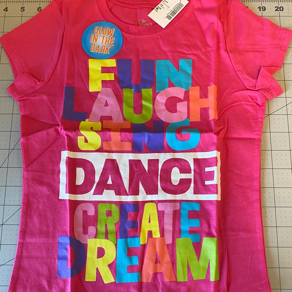 Girls Glow in the Dark Short Sleeve Summer Tee